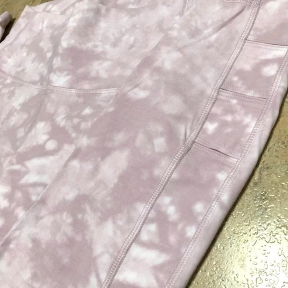 🌸3/$30 🌸Old Navy Tie Dye Pink Mauve Tights with Fun Leg Detail - Picture 3 of 11